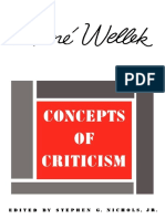 WELLEK, René - Concepts of Criticism-Yale University Press (1964)