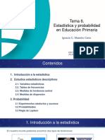 Matemáticas. Grado Primaria. Tema 6. Estadística y Probabilidad en Educación Primaria