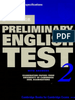 Cambridge Preliminary English Test 2 - Book
