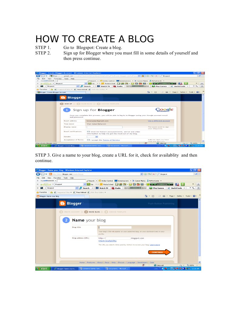 Step-by-Step Guide to Creating a Blog | PDF