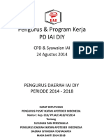 Pengurus & Program Kerja PD Iai Diy: CPD & Syawalan IAI 24 Agustus 2014