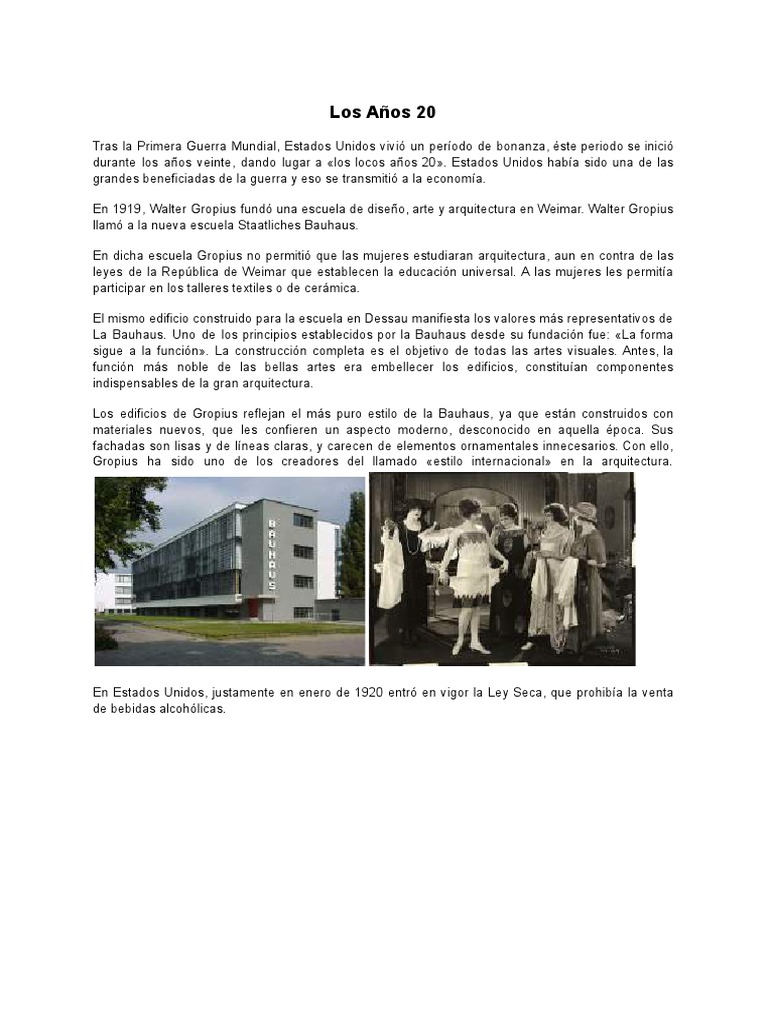 Las Decadas en La Moda 1929-Presente Introduccion Al Proyecto Fadu ...