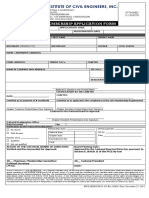 Philippine Institute of Civil Engineers, Inc.: Life Membership Application Form
