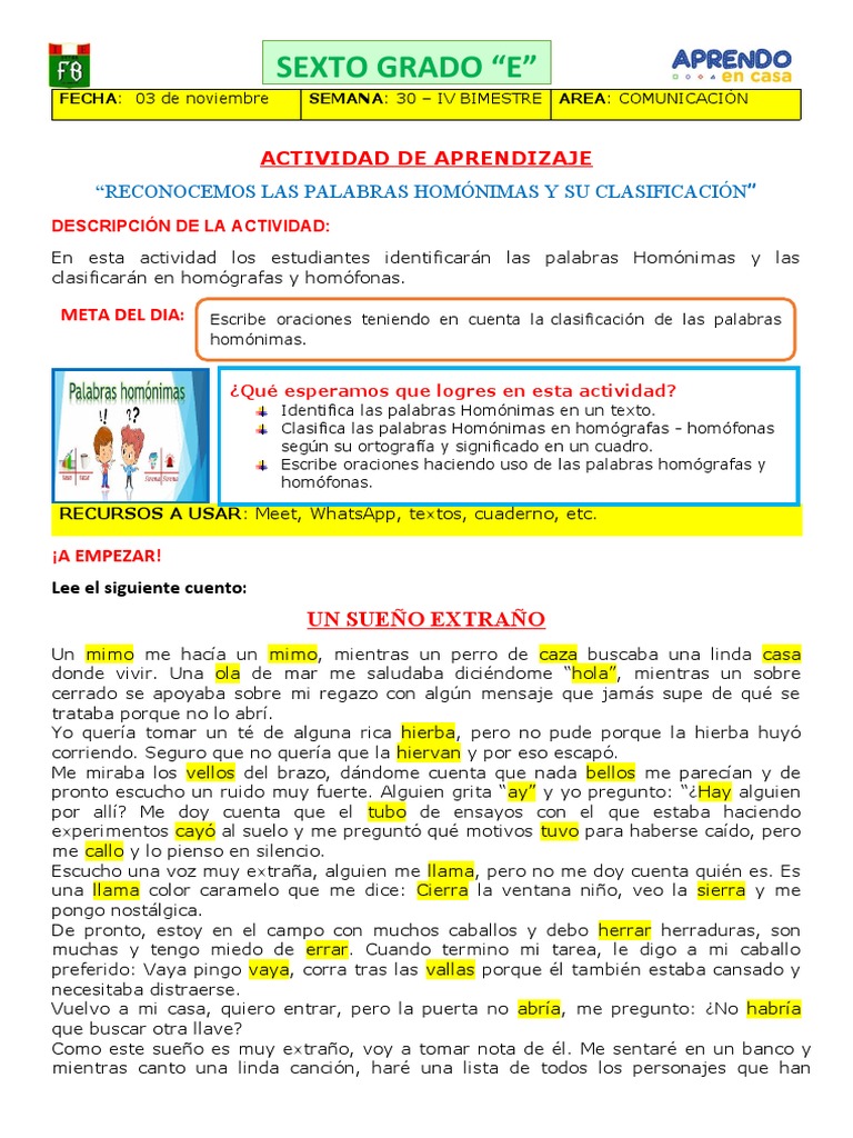 03 de Noviembre - Comunicación | PDF | Artes del Lenguaje y Comunicación