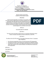 Fpta Constitution and by Laws