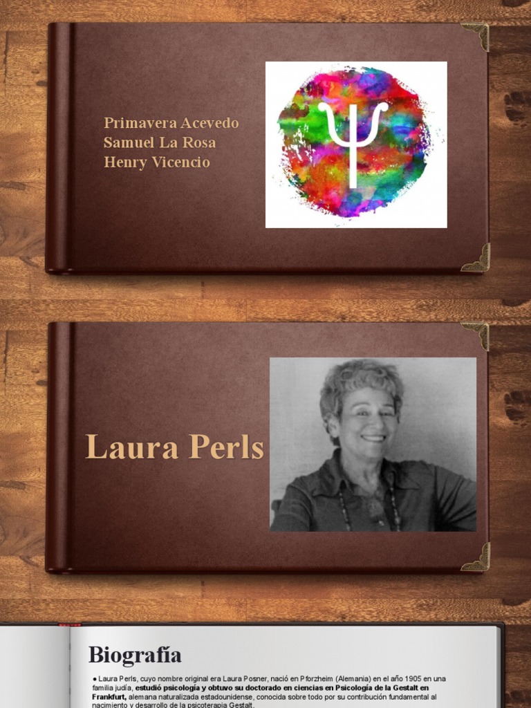 Laura Perls PDF Psicoterapia Sicología