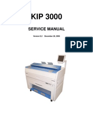 Kip 3000 Service Manual Image Scanner Photocopier