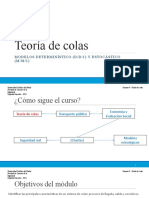 Semana 9 - Teoría de Colas