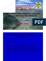 Curso Metodo para Medir El Riesgo en Los Proyectos Mineros