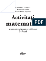 Activitati Matematice Grupa Mare Si Grupa Pregatitoare 5 7 Ani Cu Autocolante PDF