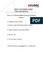 Tarea 7.2. La Responsabilidad Penal Por El Producto.