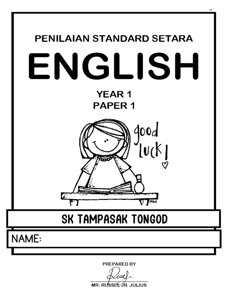 English Year 1 Paper 1 Pdf