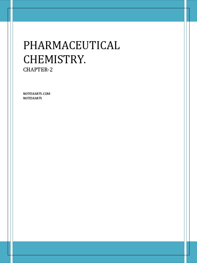 Pharmaceutical Chemistry Chapter 2 P. Analysis | PDF | Chemistry ...