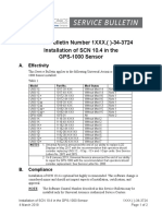 Service Bulletin Number 1XXX. - 34-3724 Installation of SCN 10.4 in The GPS-1000 Sensor