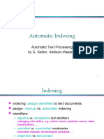 Automatic Indexing: Automatic Text Processing by G. Salton, Addison-Wesley, 1989