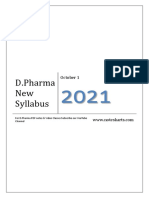 D.Pharma 1st Year New Syllabus 2021 ER20