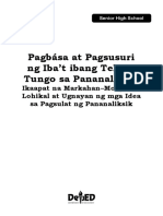 Pagbasa at Pagsusuri Module 4 Pages 3 8 23 PDF