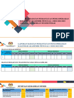 Laporan Dapatan Pemantauan Pemgoperasian Kalendar Akademik Penggal 1 Sesi 2022/2023 Jabatan Pendidikan Negeri Perak