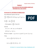 Module-5: Numerical Solutions of Second Order Ordinary Differential Equations