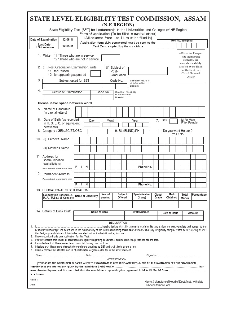 form-of-application-slet-pdf-test-assessment-qualifications