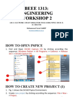 BEEE 1313 Engineering Workshop 2 Lab 3: Circuit Simulation Tools Guide