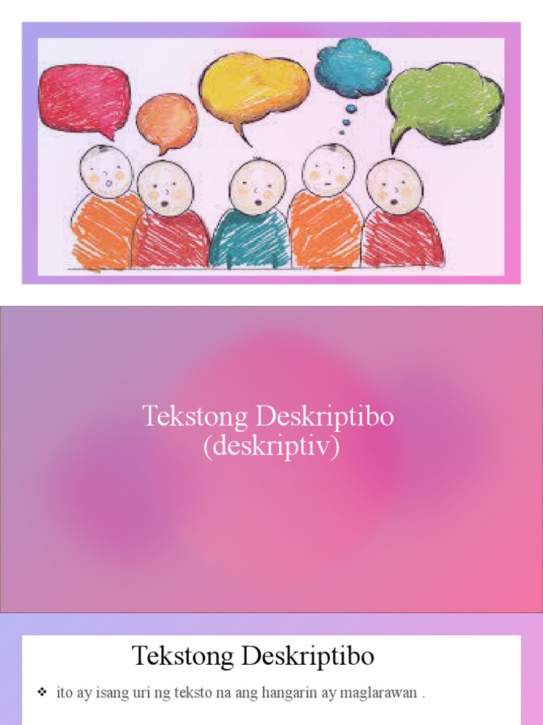 Tekstong Deskriptibo | PDF