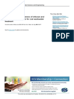 Comparing The Effectiveness of Chitosan and Conventional Coagulants For Coal Wastewater Treatment