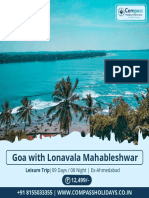 Goa With Mahableshwar Lonavala Imagica - Compass Holidays & Adventure