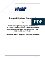 PreQualification Documents of 765kV Dasu Transmission Line