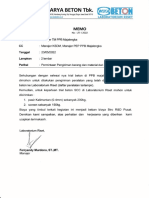 PT WIJAYA KARYA BETON TbK Permintaan Pengiriman Barang dan Material dari PPB Majalengka