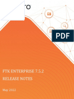FTK Enterprise 7.5.2 Release Notes