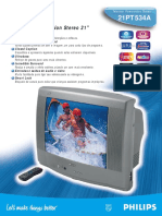 Televisor Powervision Stereo 21 com recursos de imagem e som aprimorados
