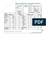 BAJAJ HEALTH CARE LTD. (Formulation Division) : March - 2022 Ashesh Kumar Pandya QC Jr. Officer