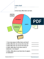 Office Supplies Pie Chart: Data and Graphing Worksheet