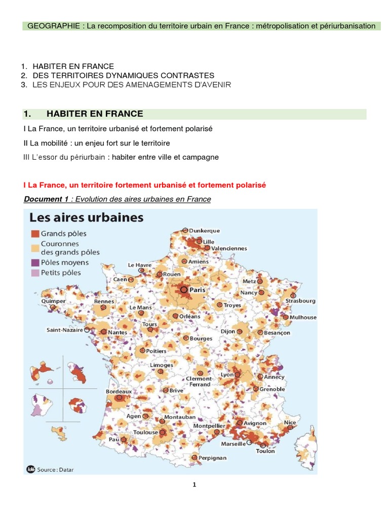 Recomposition urbaine en France : enjeux et tendances | PDF | Urbanisation