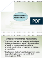 Process Oriented Performance Based Assessment