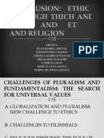 Conclusion: Ethics Through Thich and Thin, and Ethics and Religion