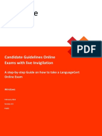 LanguageCert Online Exams Candidate Guidelines - Windows
