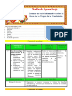 4° Sesión Día 1 Com Leemos Un Texto Informativo Sobre La Fiesta de La Candelaria