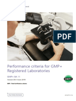 GMP Ba11performance Criteria For GMP+ Registered Laboratories