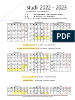 Calendarul profesorului 2022-2023