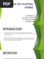 Seminar On Staffing Norms: Submitted By