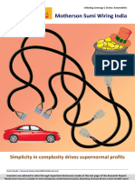 Motherson Sumi Wiring India: Simplicity in Complexity Drives Supernormal Profits
