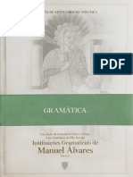 Coleção de Artes Liberais-Vol03-Instituições Gramaticais Livro I-Manuel Álvares (Instituto Hugo de São Vitor)