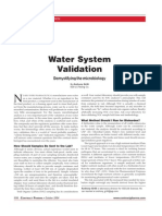 WATER SYSTEM VALIDATION: DEMYSTIFYING MICROBIOLOGY