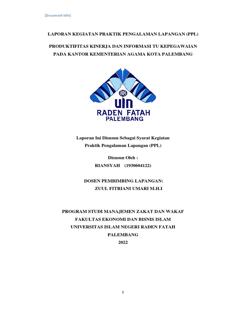 LAPORAN MAGANG Riansyah | PDF