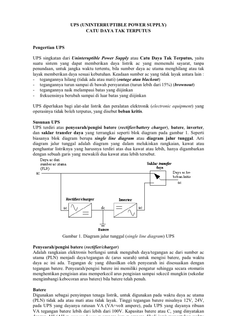 Uninterruptible Power Supply PDF