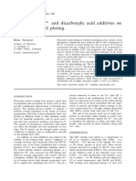 Influence of Cu2+ and Dicarboxylic Acid Additives On Electrolles Nickel Plating