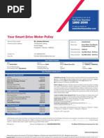 Policy Schedule Two Wheeler-Cs2