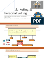 Direct Marketing Personal Selling